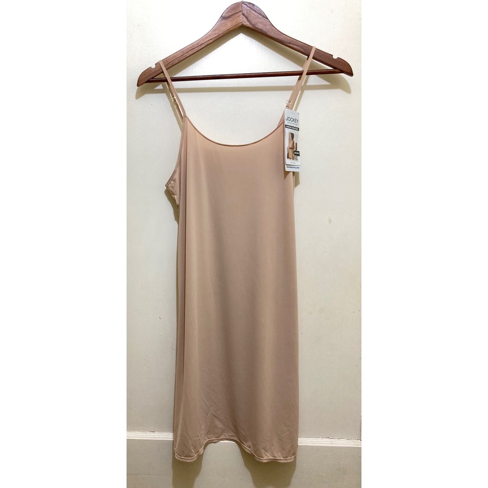 Jockey Generation Everyday Smoothing Full Slip Dress Cami Beige M‎ Layering Soft